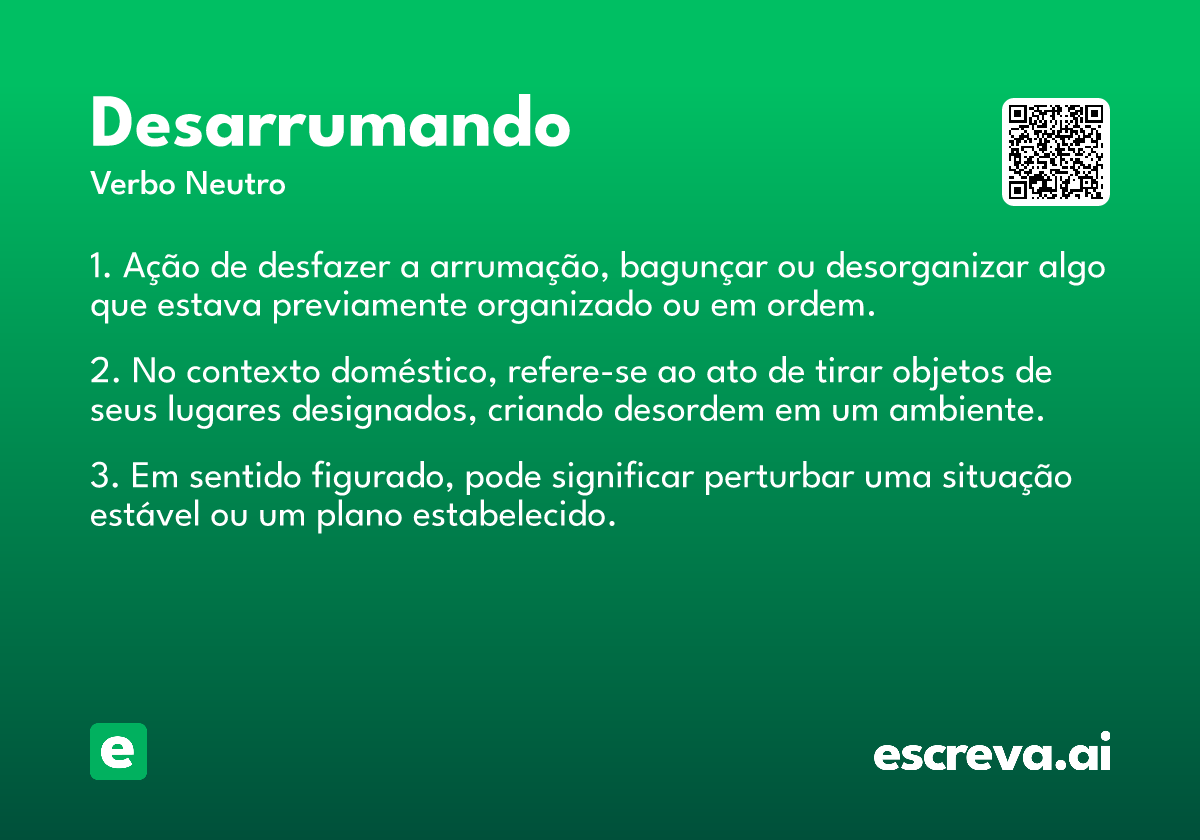 desarrumando