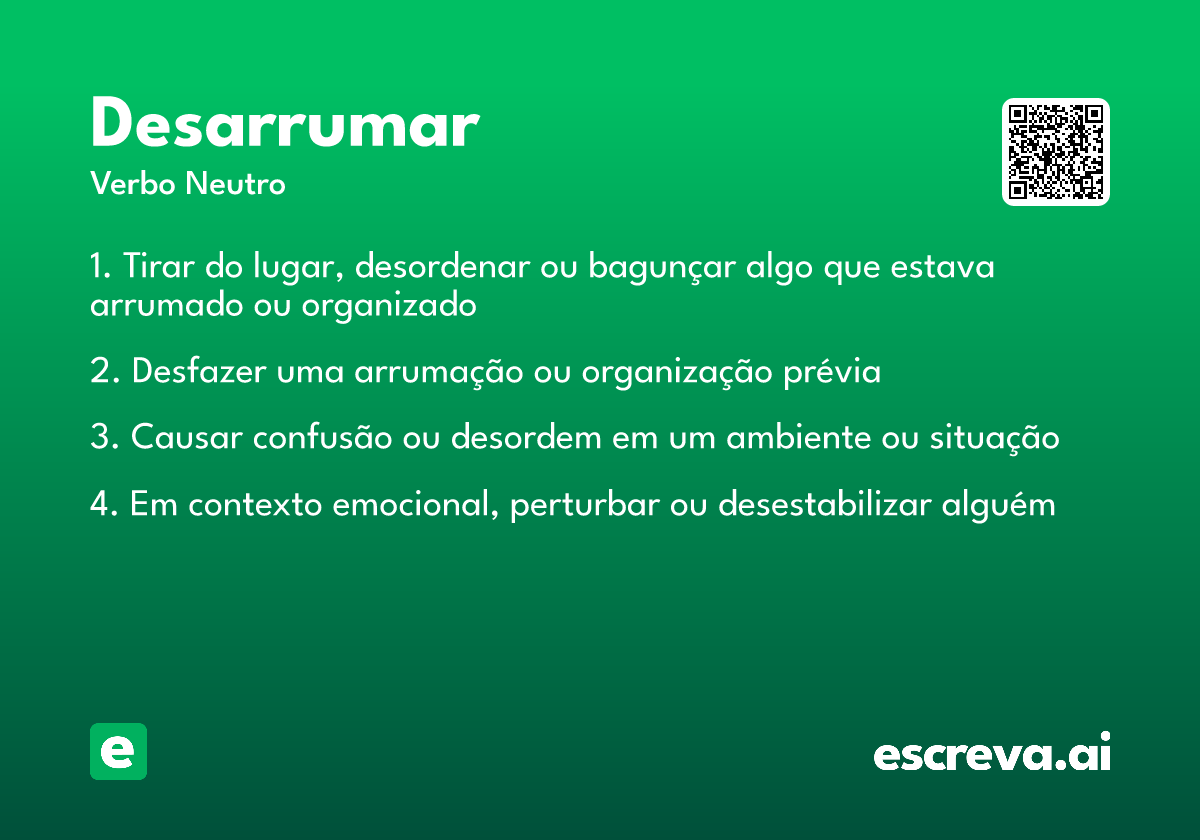 desarrumar