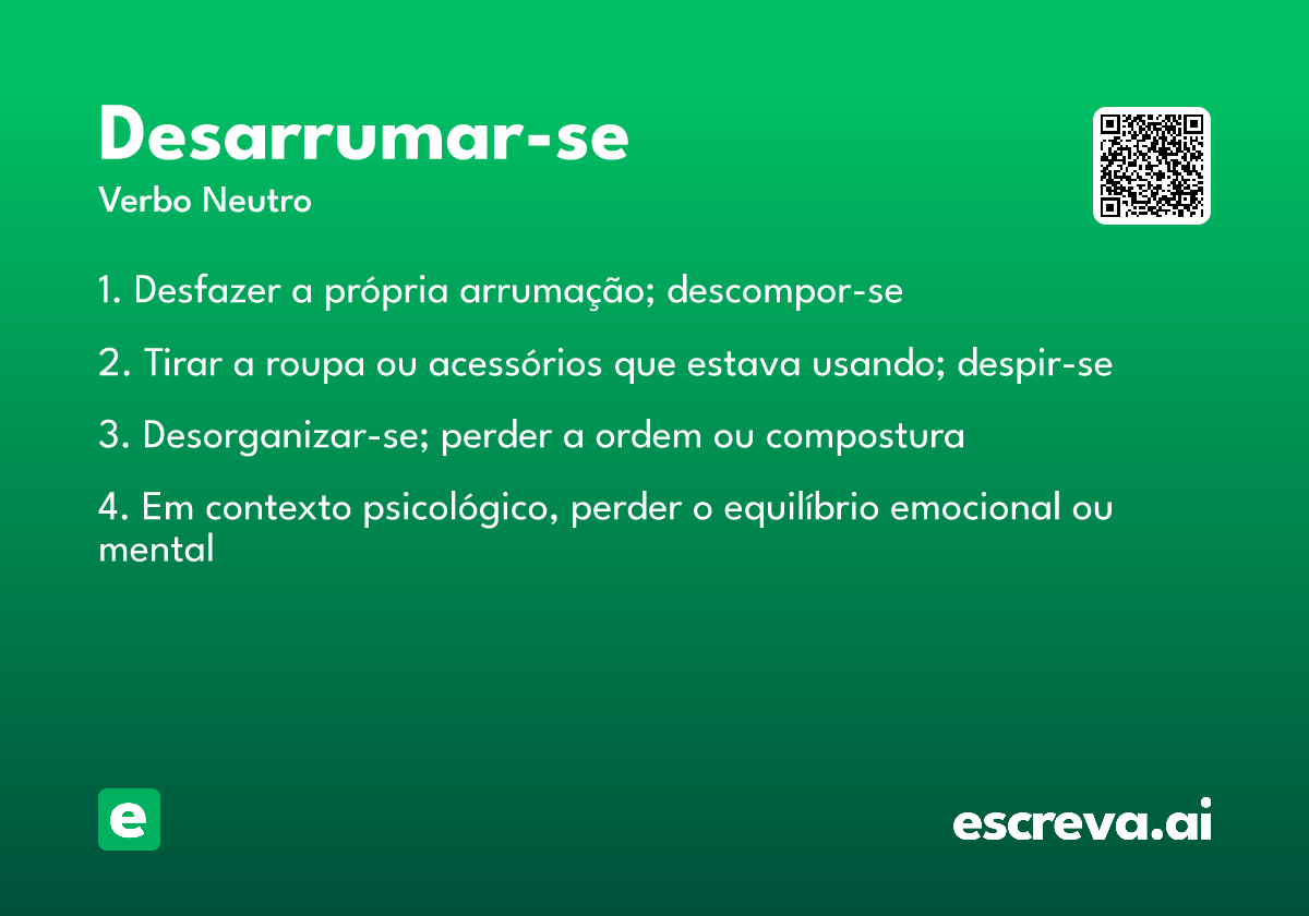 desarrumar-se
