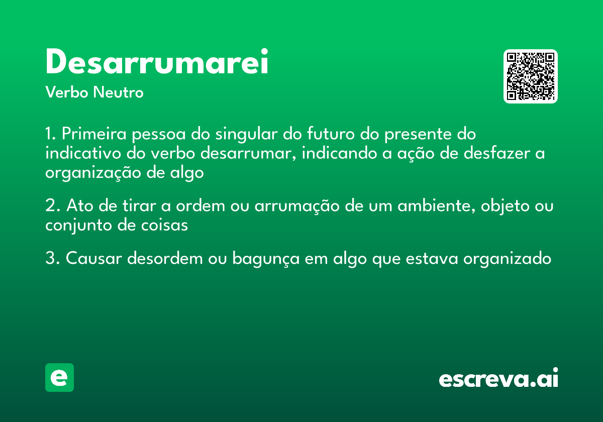 desarrumarei