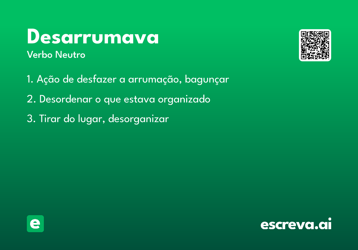 desarrumava