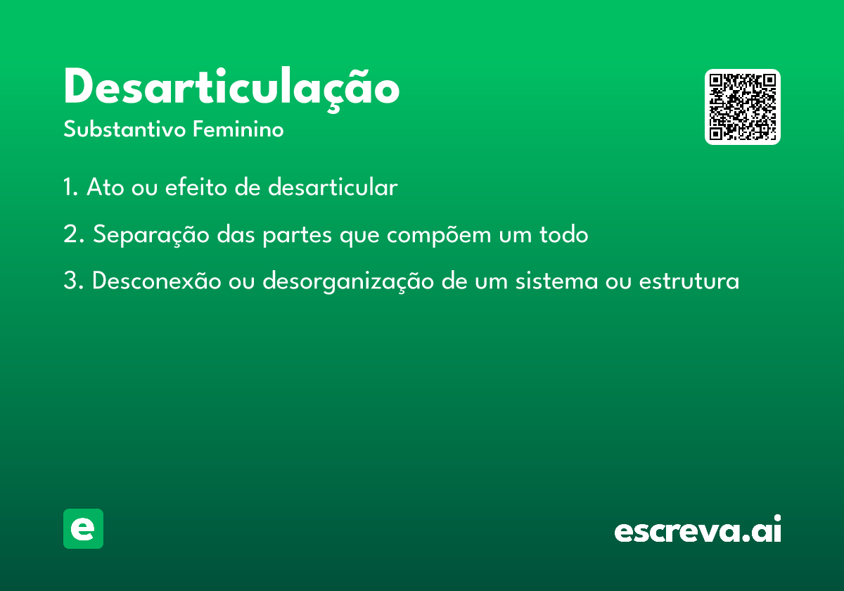 desarticulação