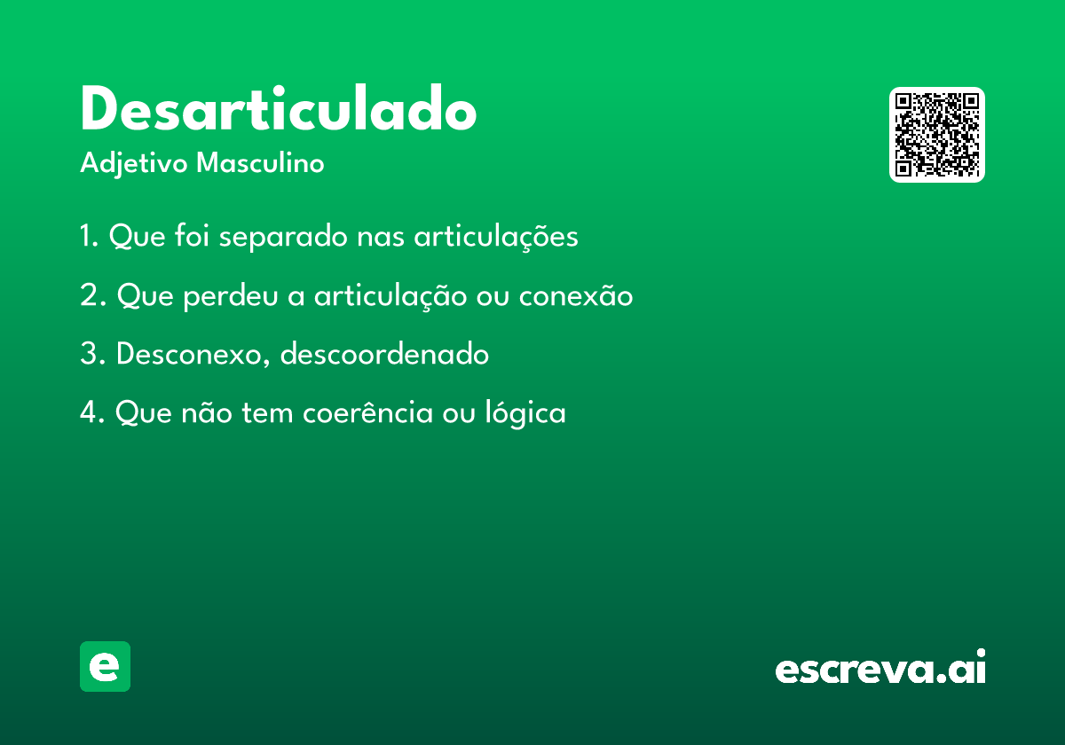 desarticulado