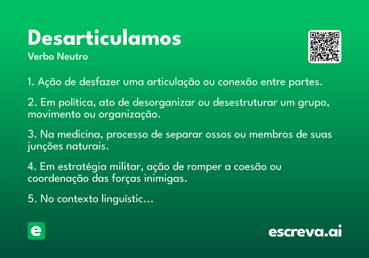 desarticulamos