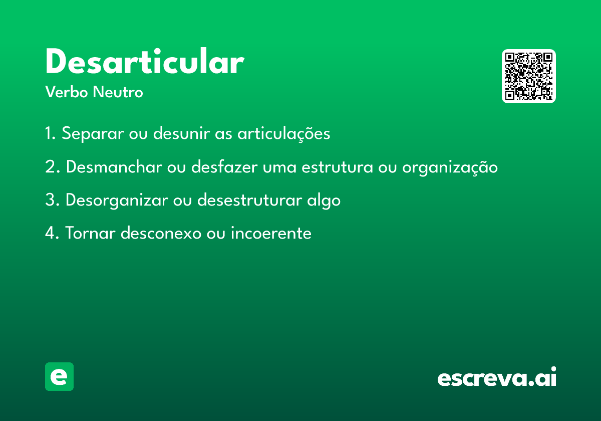 desarticular
