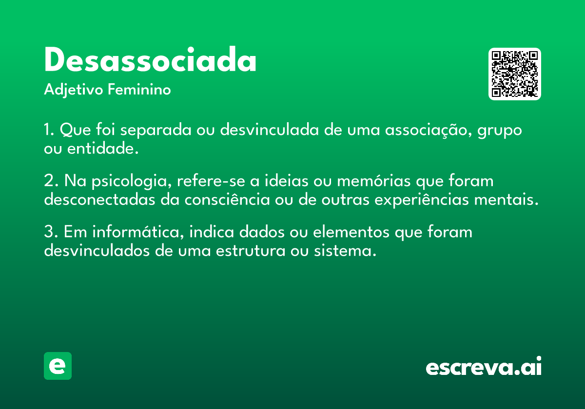 desassociada