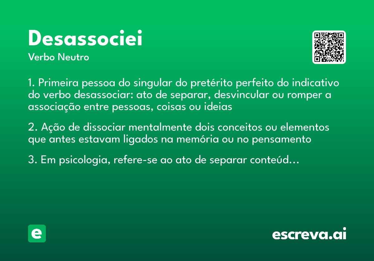 desassociei
