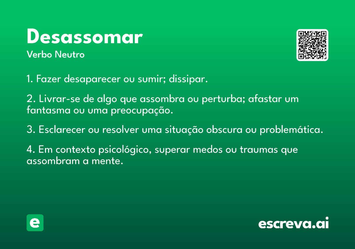 desassomar