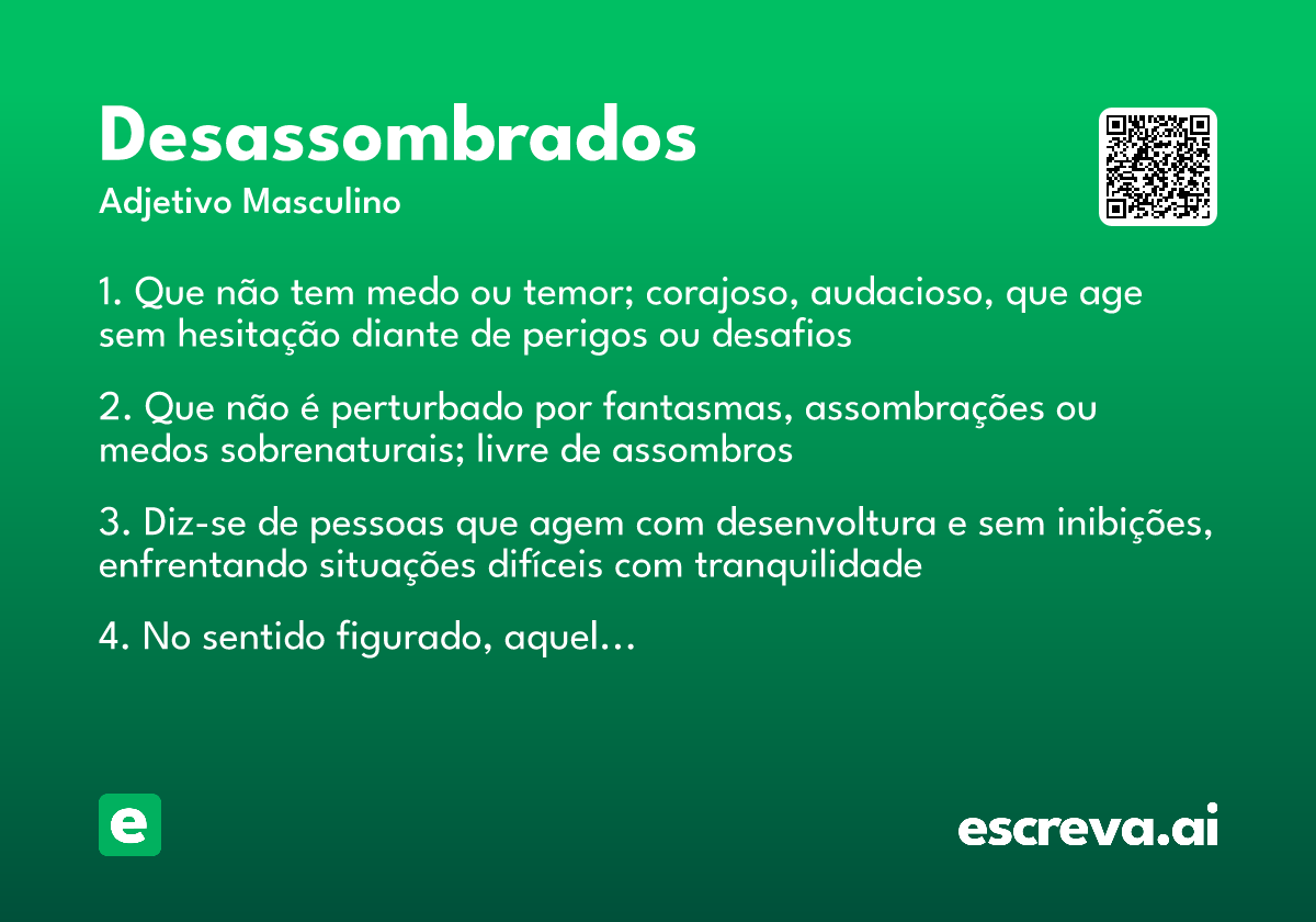 desassombrados