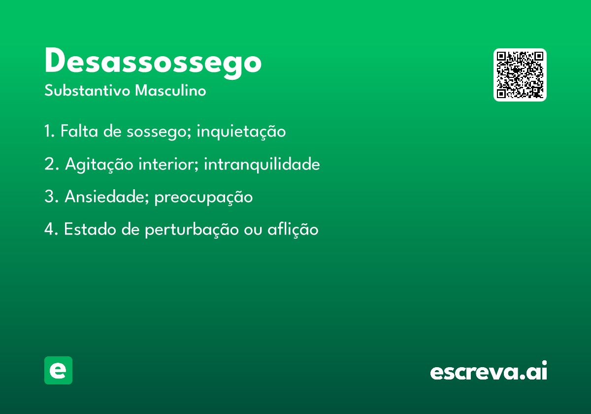 desassossego