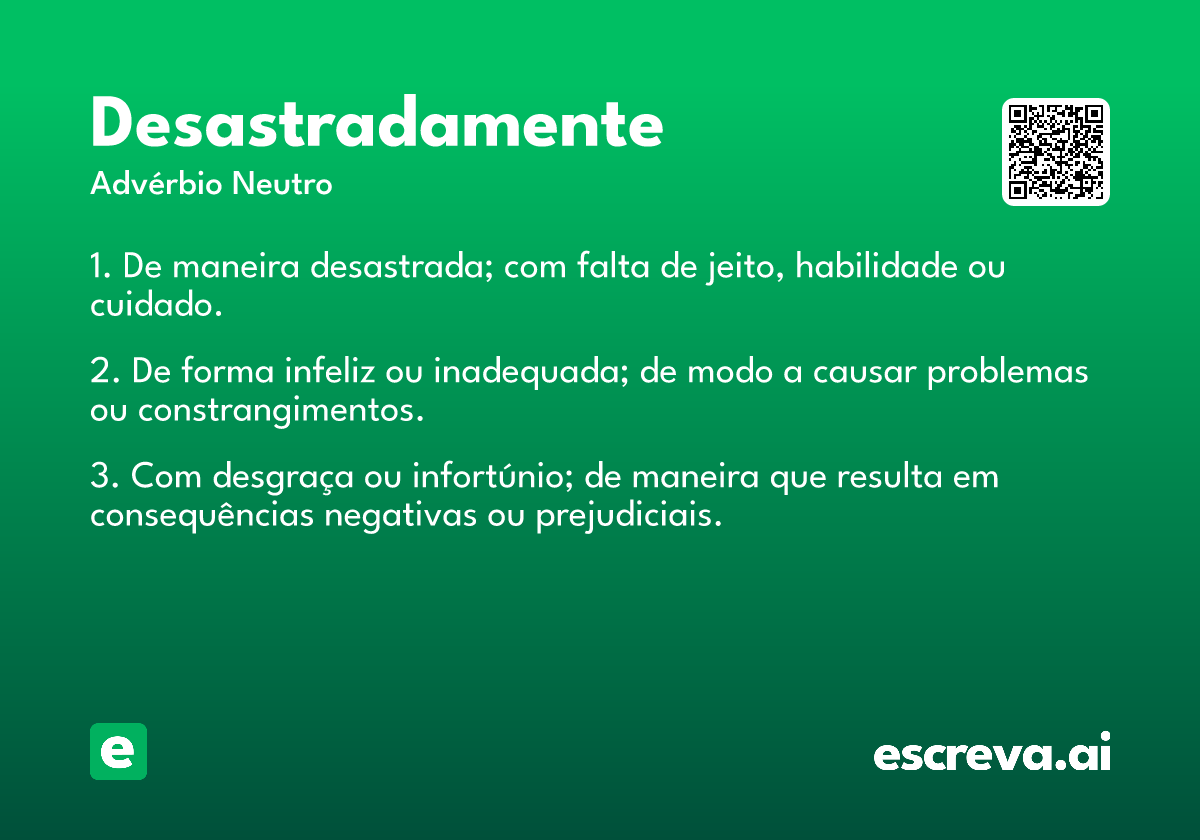 desastradamente