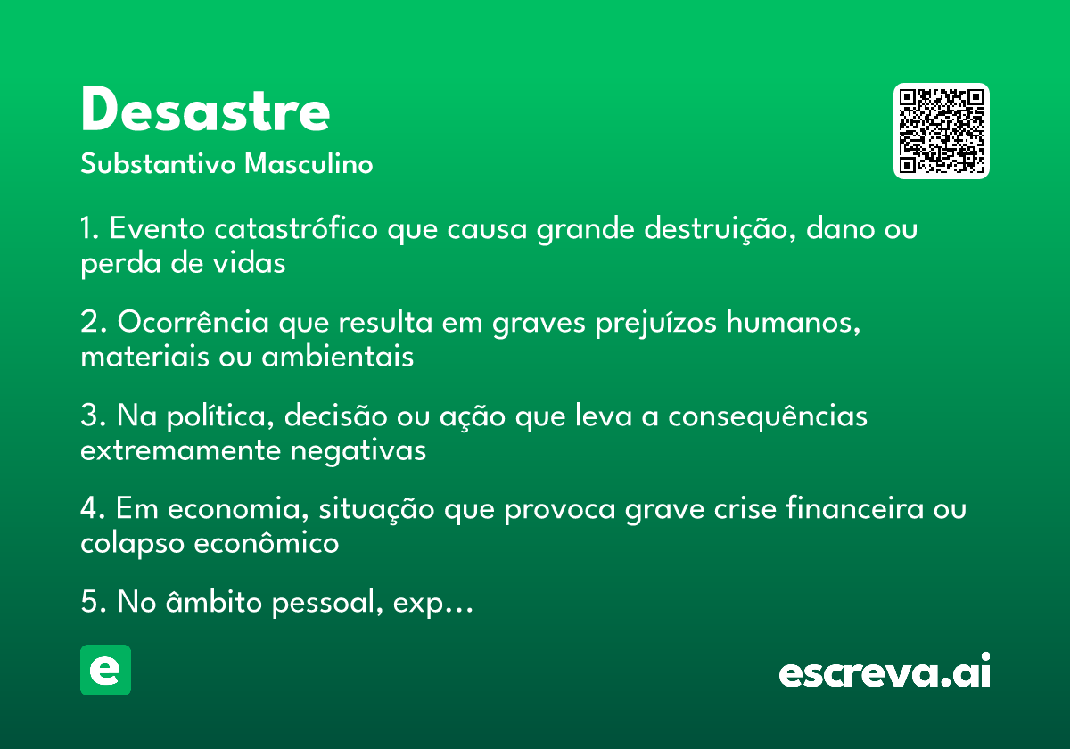 desastre