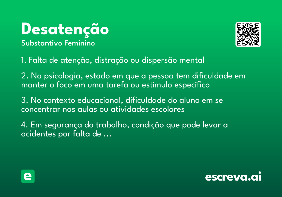 desatenção