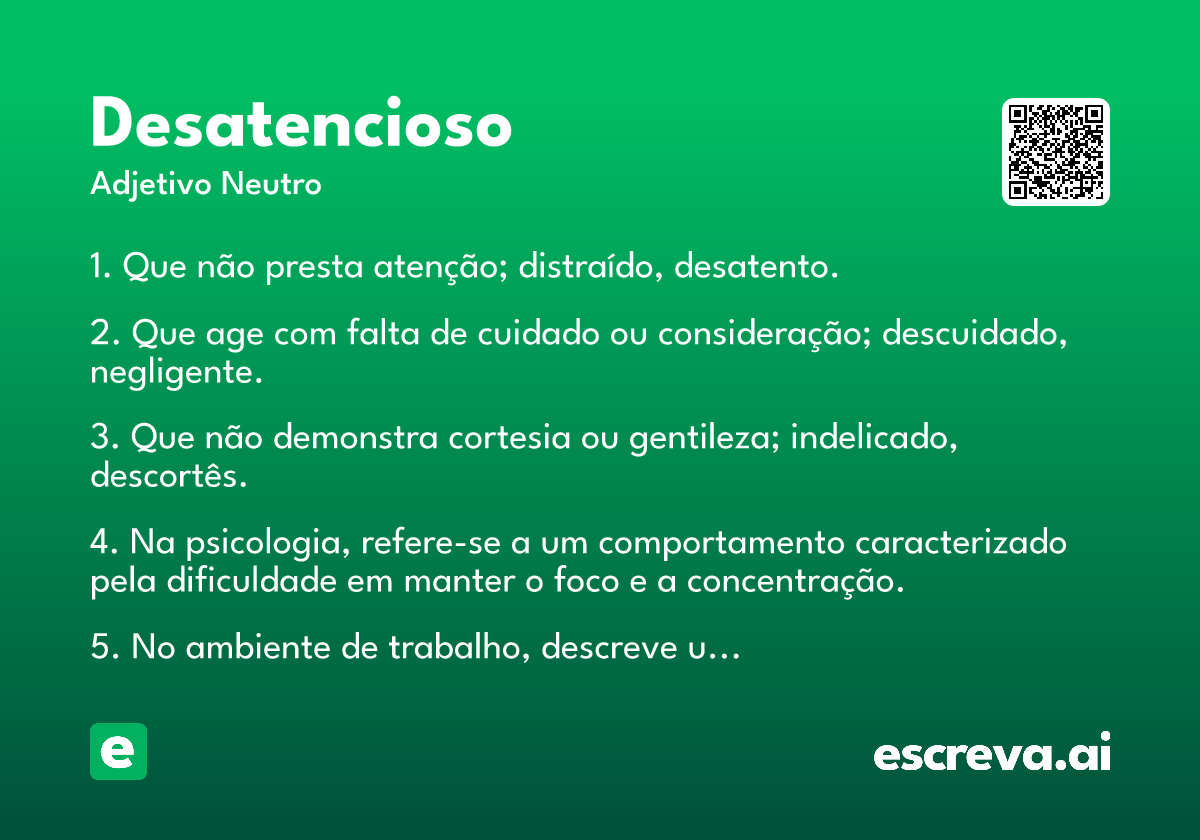 desatencioso