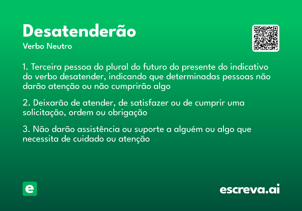 desatenderão