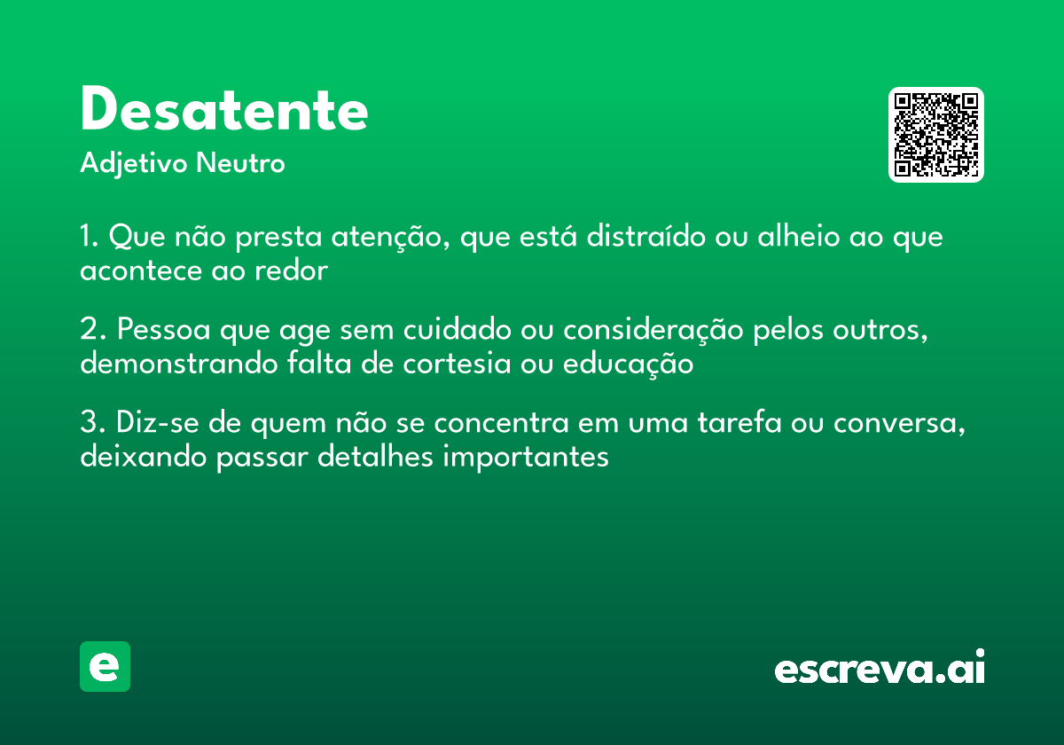 desatente