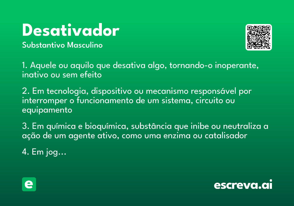 desativador