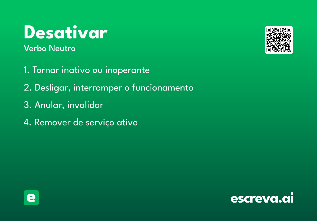 desativar