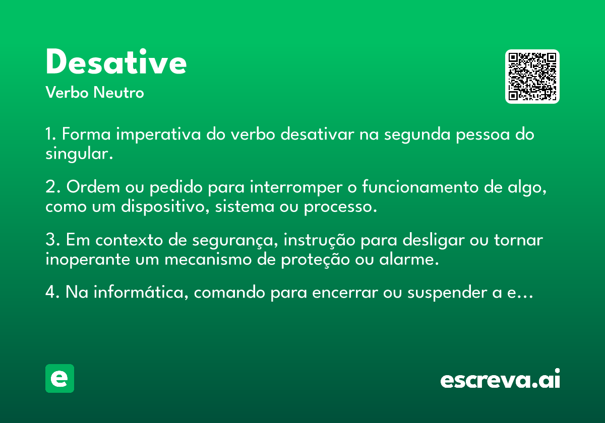 desative