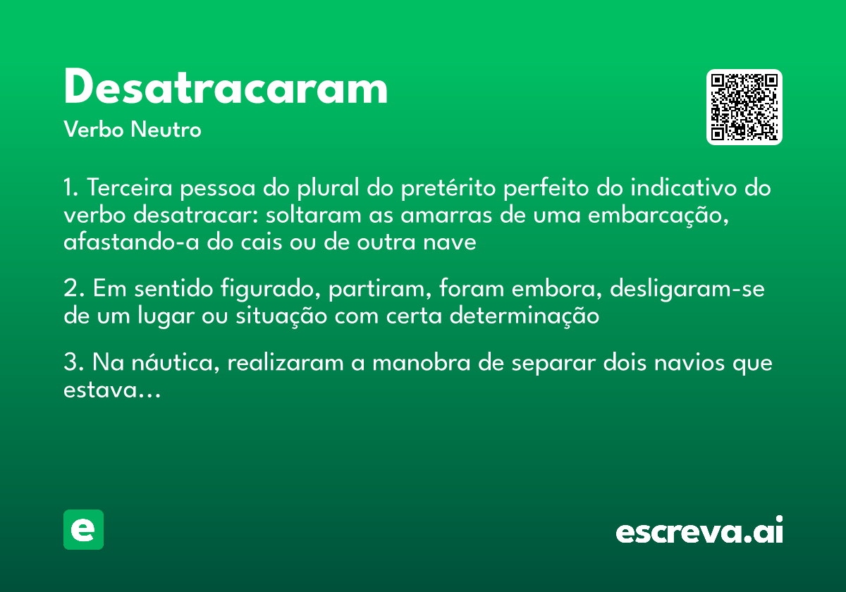 desatracaram