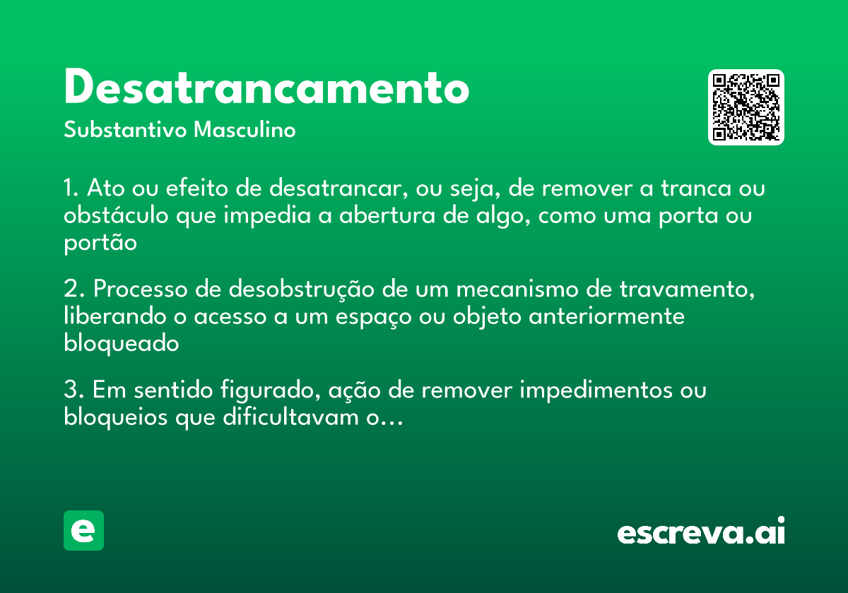 desatrancamento