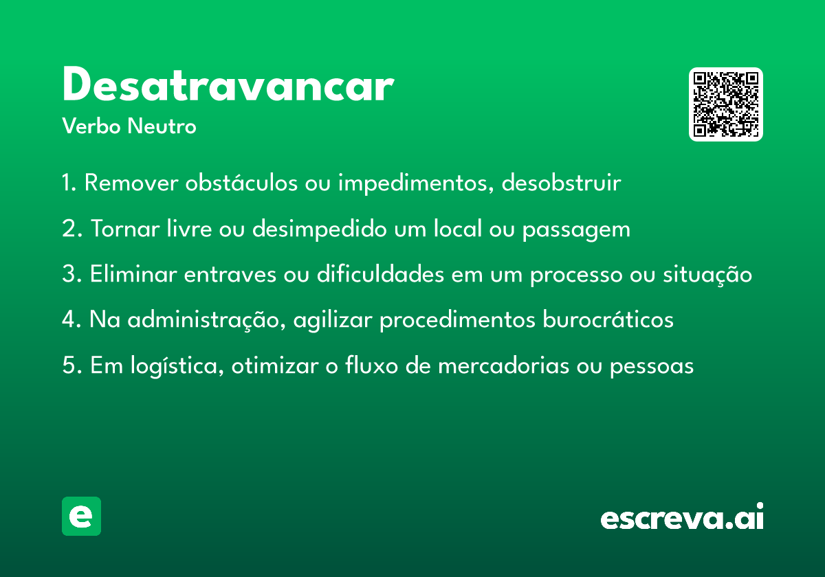 desatravancar