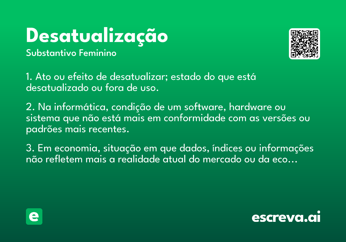 desatualização