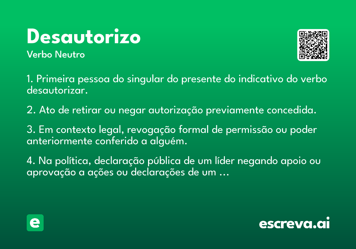 desautorizo