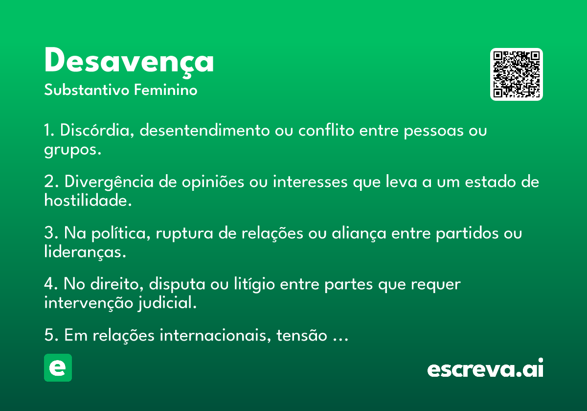desavença