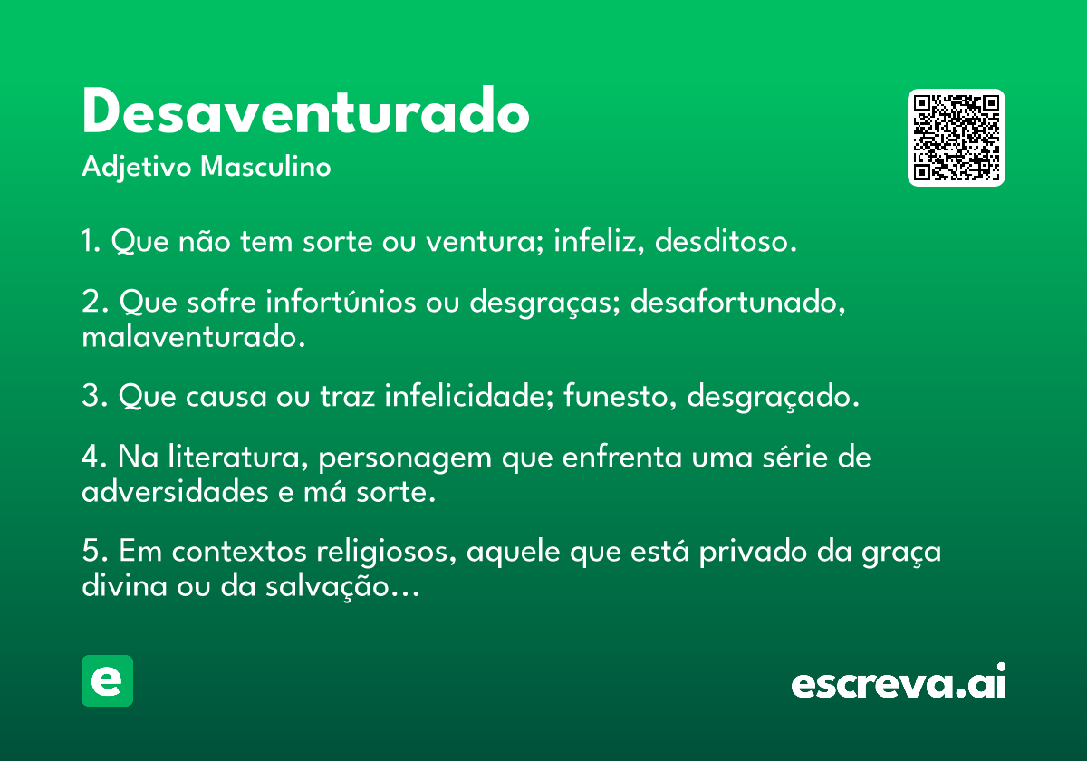 desaventurado