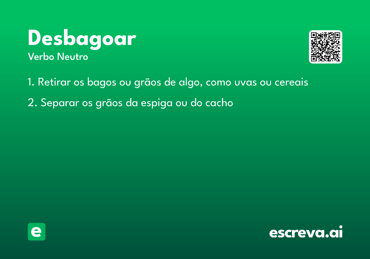 desbagoar