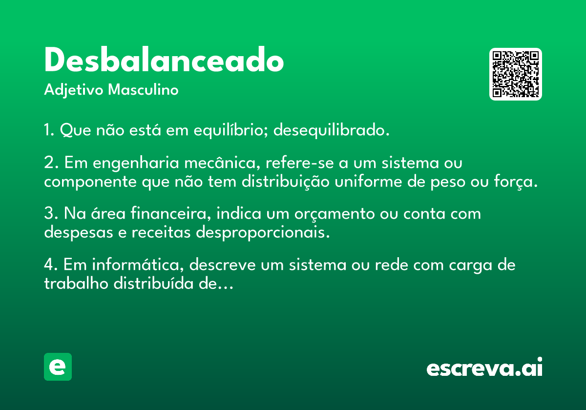 desbalanceado