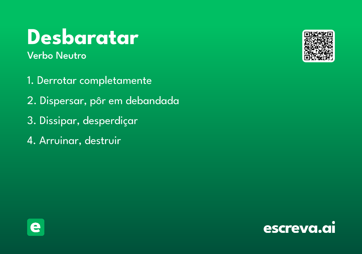 desbaratar