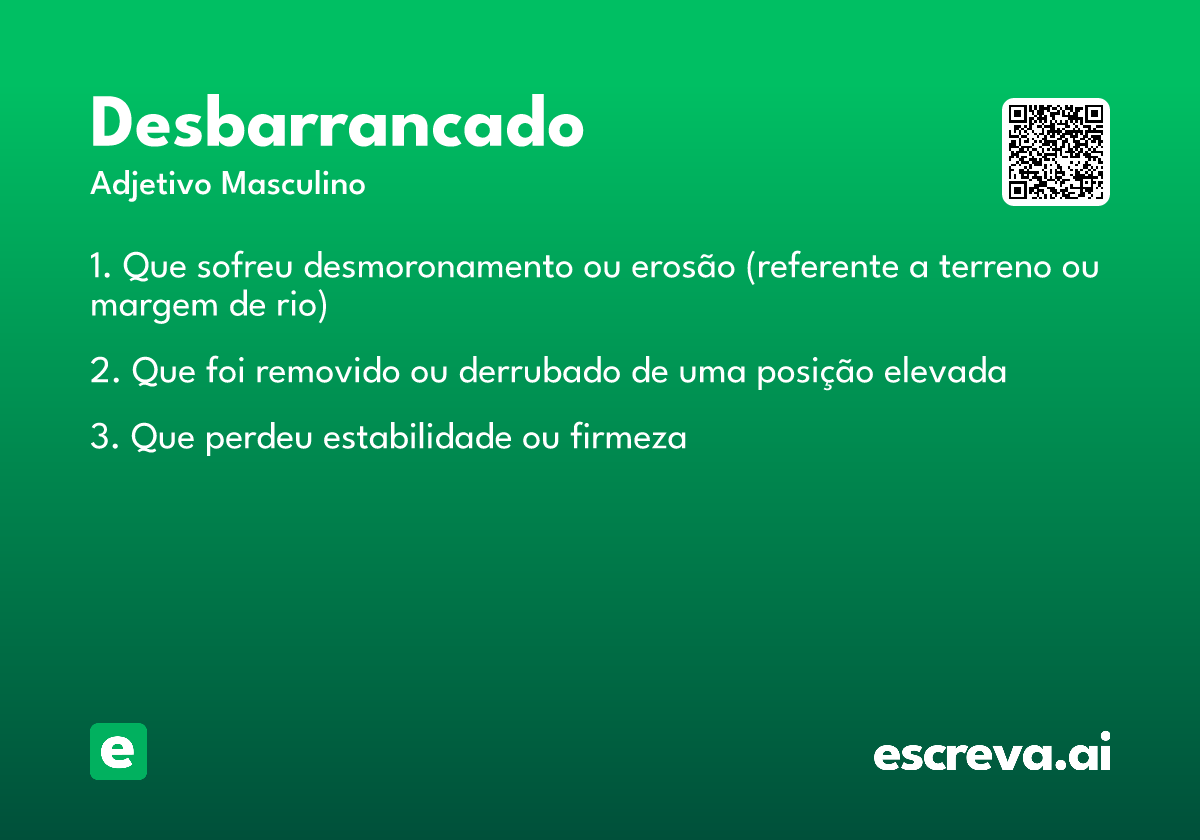 desbarrancado