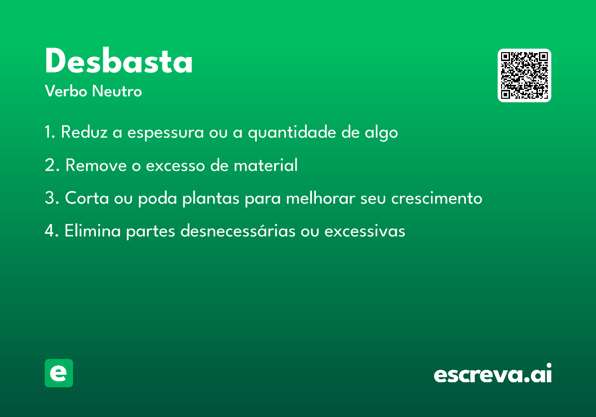desbasta