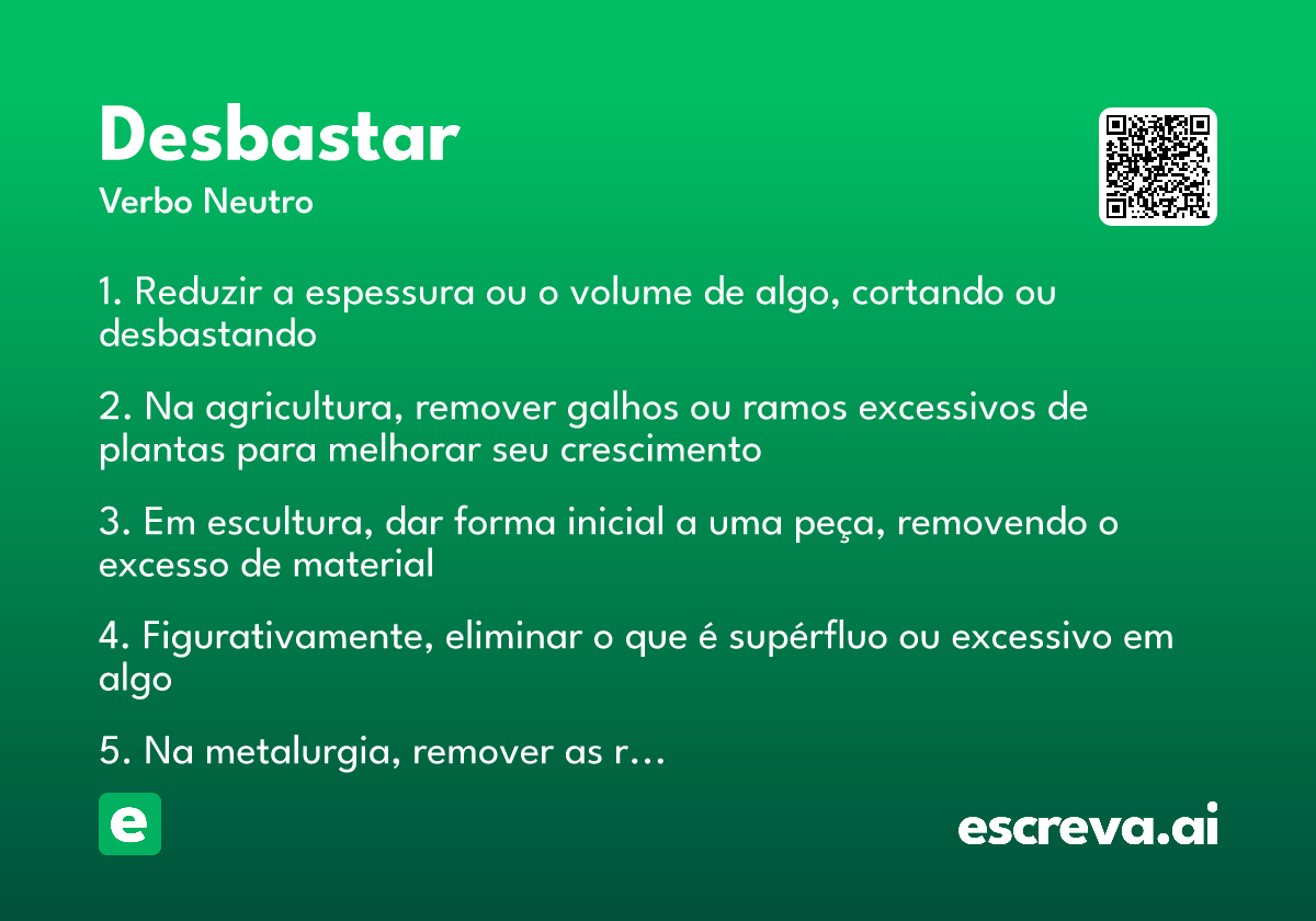 desbastar