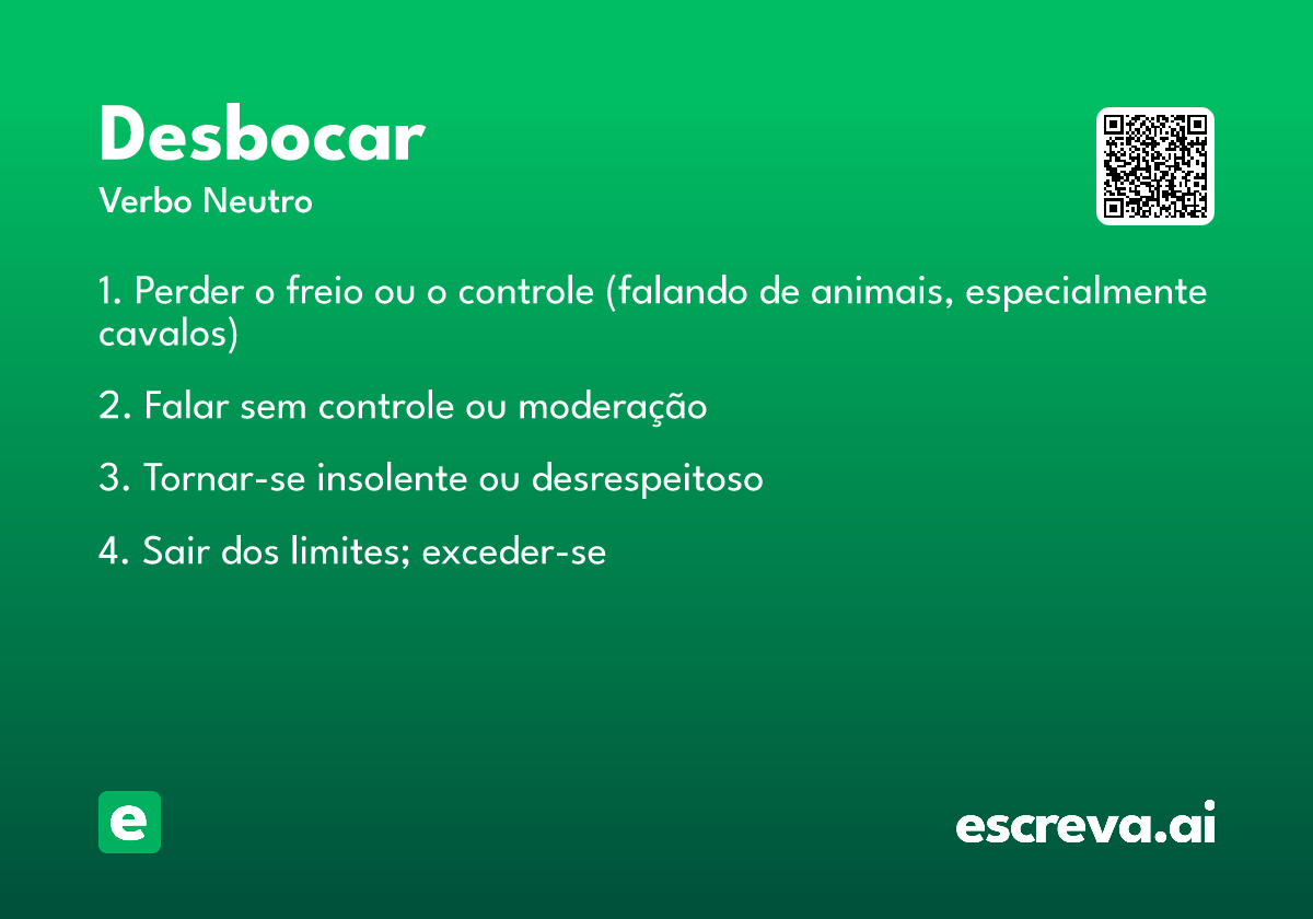 desbocar