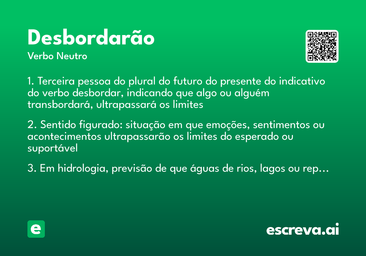 desbordarão