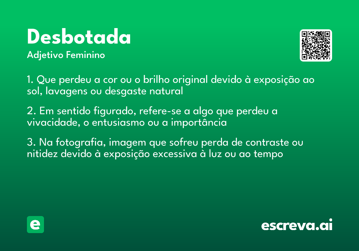 desbotada