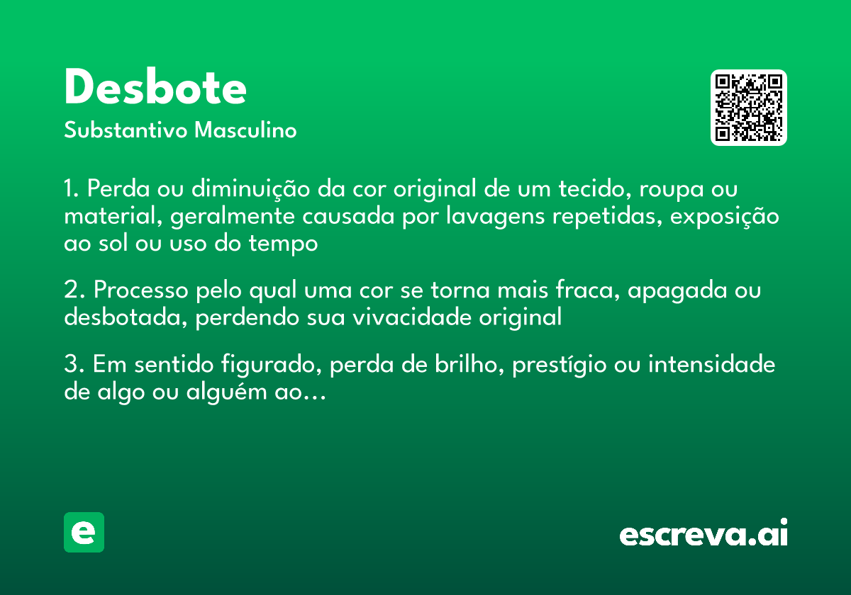 desbote