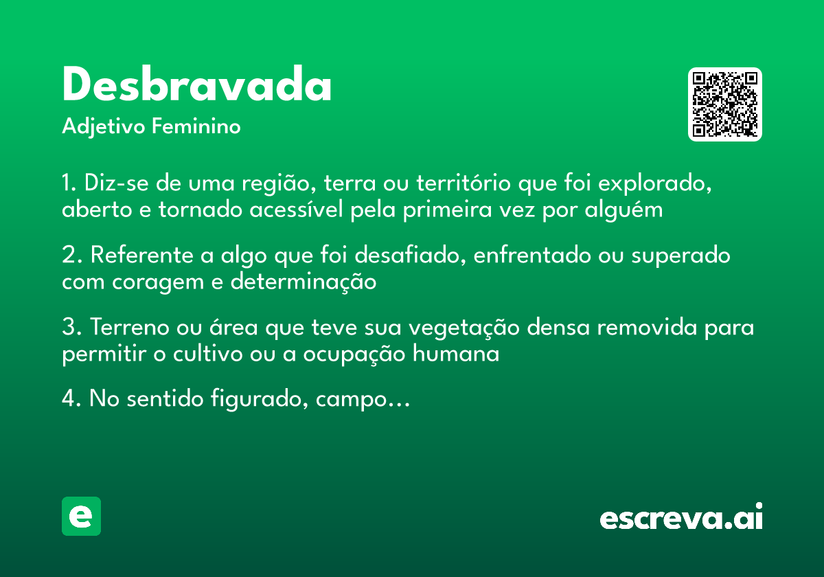 desbravada