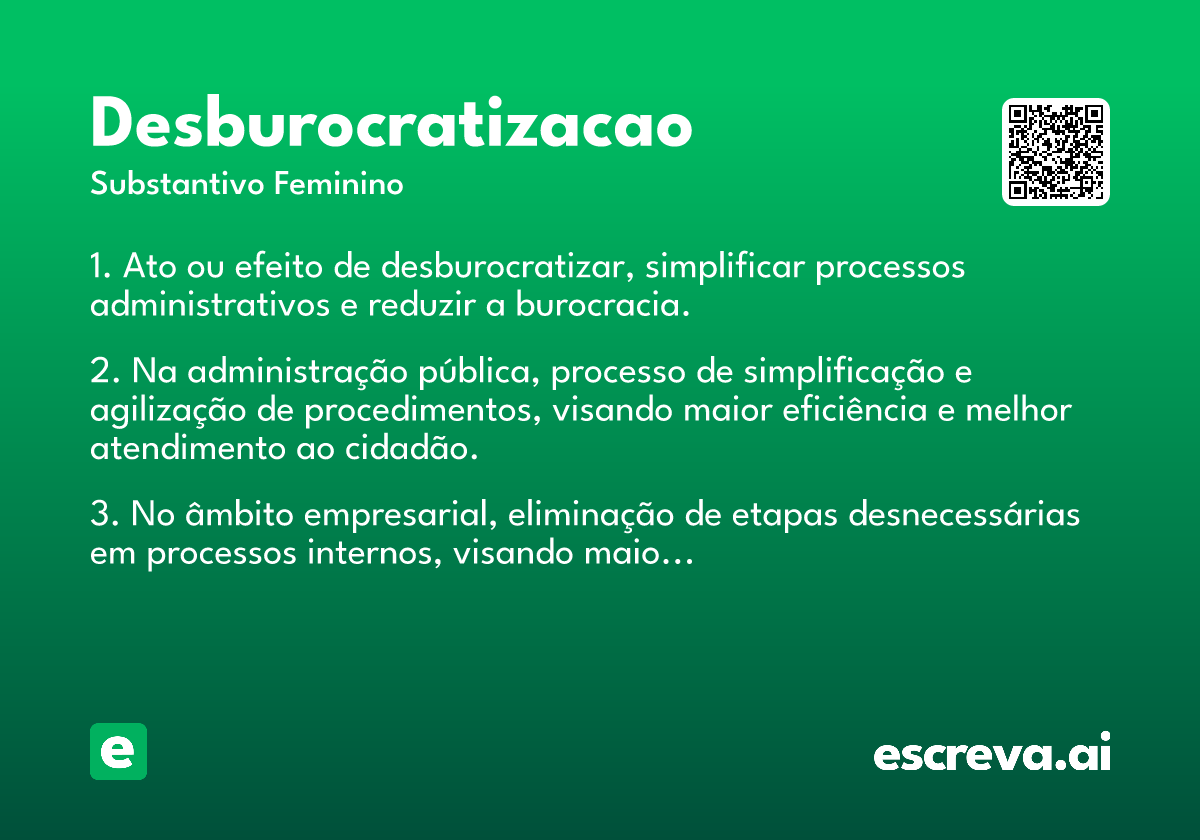 desburocratizacao
