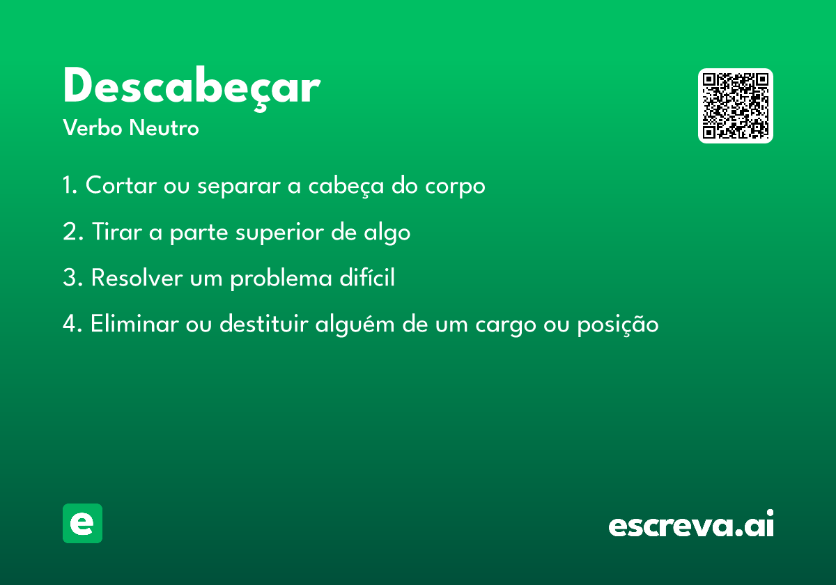 descabeçar