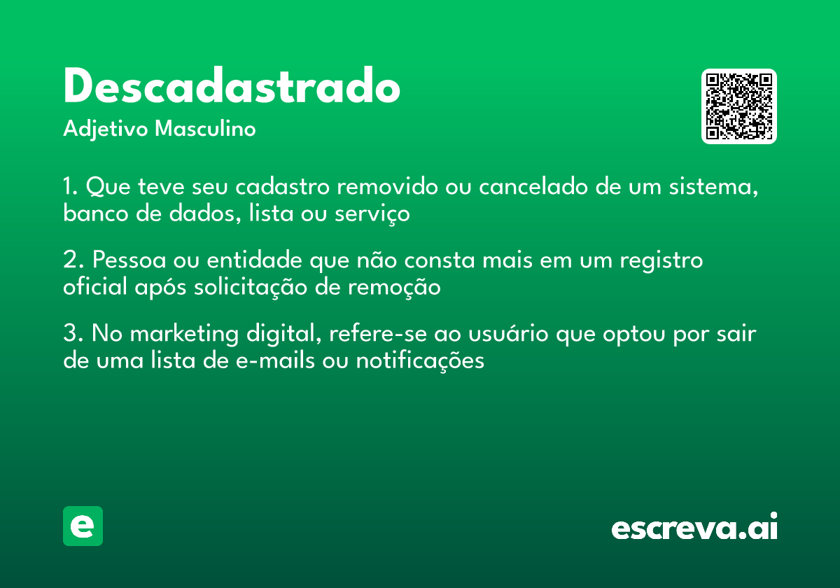 descadastrado