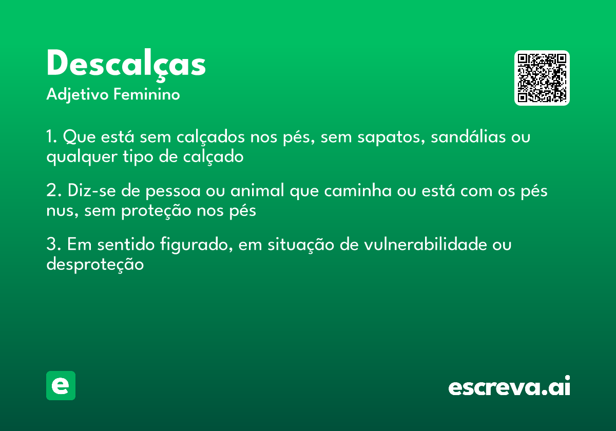 descalças