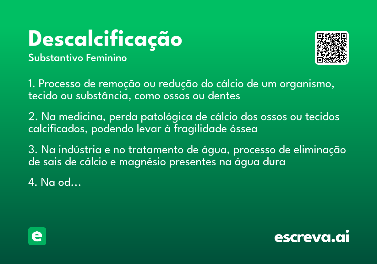 descalcificação
