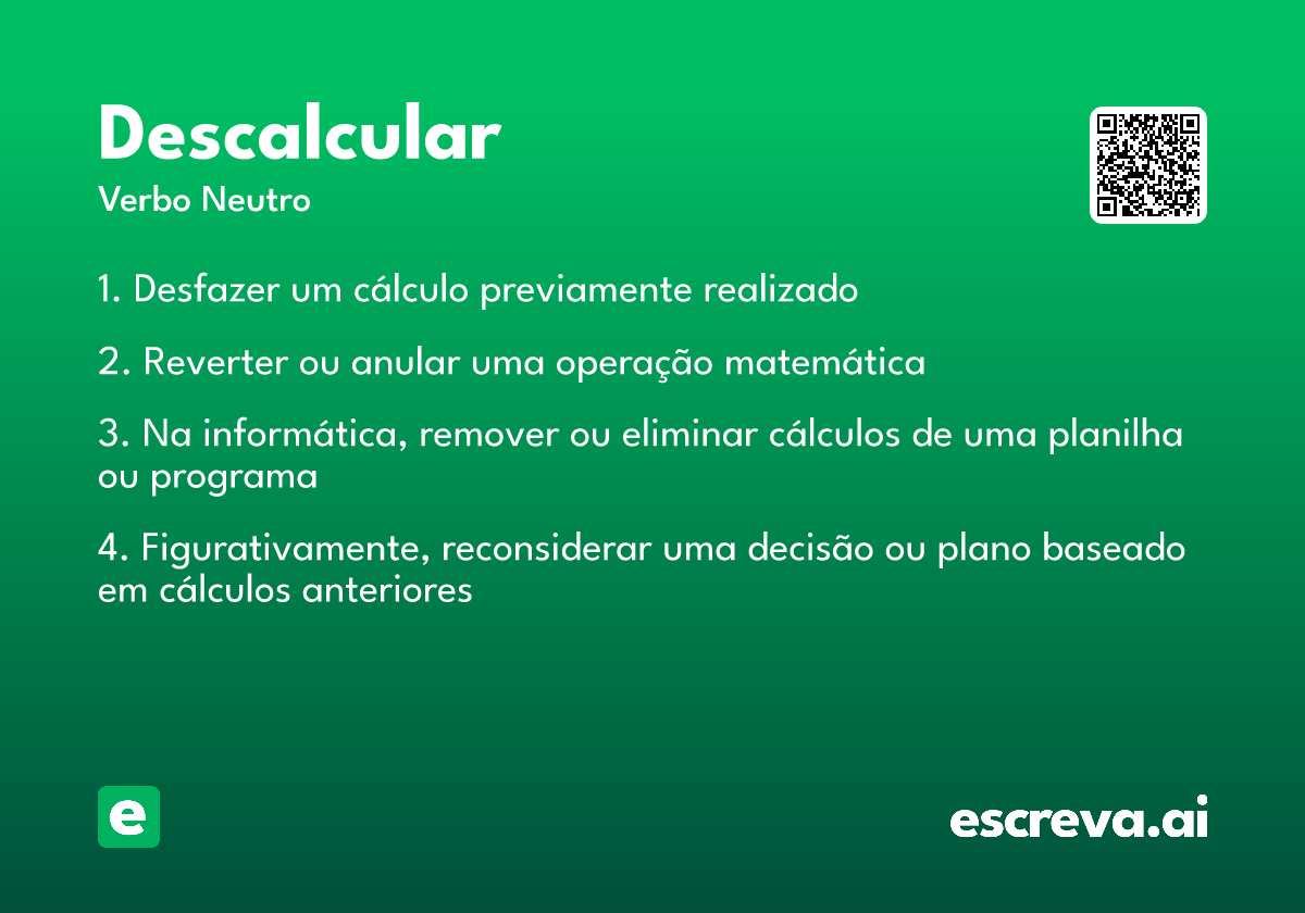 descalcular