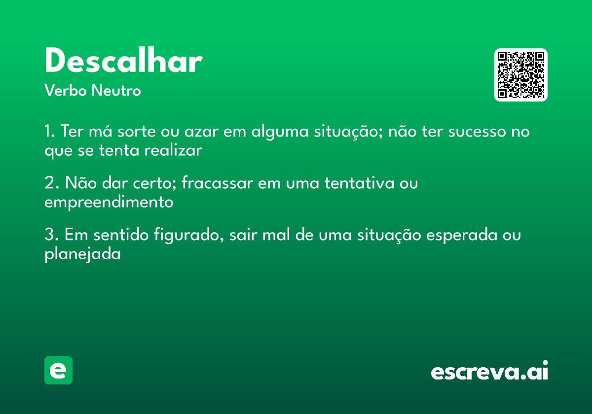 descalhar