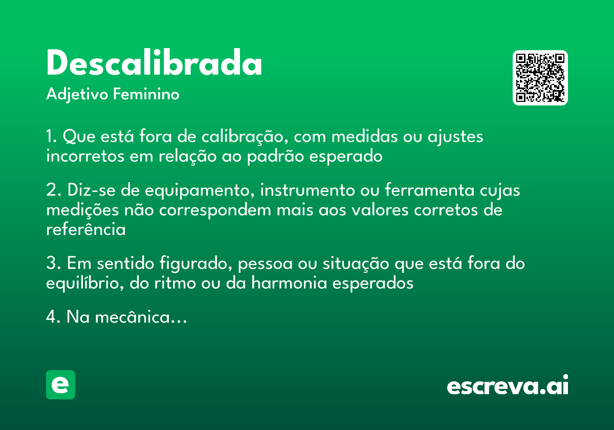 descalibrada