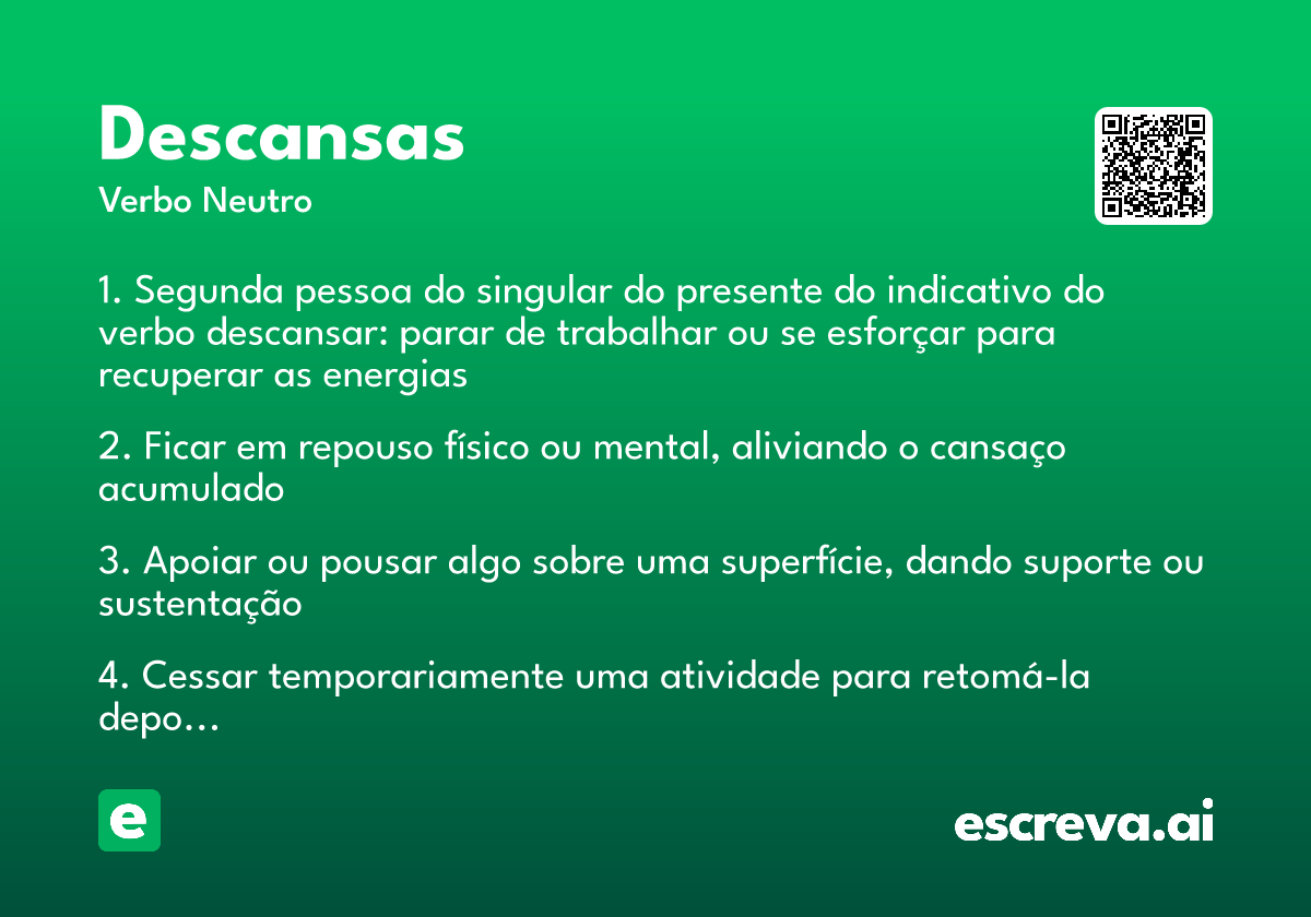 descansas